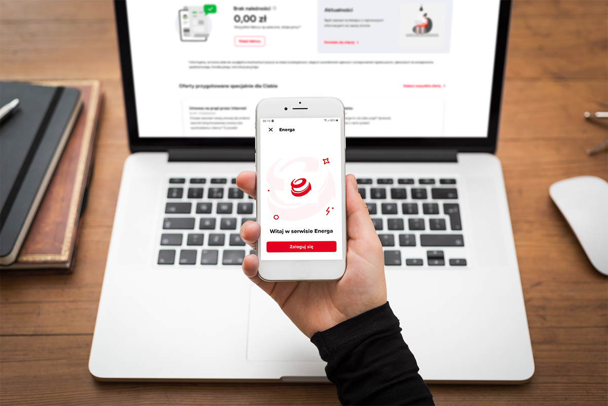 Serwis Energa24 otwarty na lapropie oraz w aplikacji ORLEN VITAY na telefonie